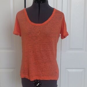 C&C California Orange Linen Tee, Size XS 🔴CLEARANCE🔴